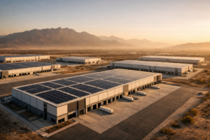 Nave industrial clase A con paneles solares en Nuevo León para nearshoring 2026